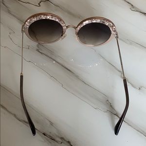 JIMMY CHOO round sparkle sunglasses!